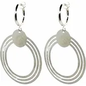 Charme Bijoux Klem Oorbellen-Zilverkleur-Metaal-Rond- geen gaatje-