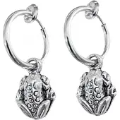 Charme Bijoux Klem oorbellen-Kikker-Zilverkleur- geen gaatje-