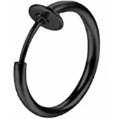 Charme Bijoux Fake-Neus-Ring-12 mm-GunZwart -