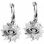 Charme Bijoux Klem oorbellen-Eye-Zilverkleur- geen gaatje-