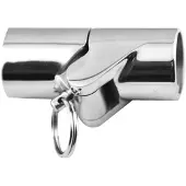 Talamex Hinged Tube Link Zilver 22 mm