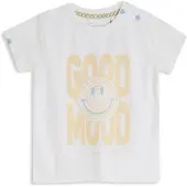 4PRESIDENT T-shirt wit Jongens Stretchkatoen Ronde hals Printopdruk - maat 74