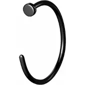Charme Bijoux Fake-Lipring-Spijker-Zwart-Piercing-12 mm -