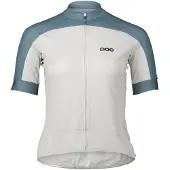 POC Dames Essential Road Logo Short Sleeve Jersey Wit/Blauw