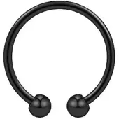 Charme Bijoux Nep piercing Zwart- neus -