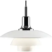 Louis Poulsen - PH 3 1/2-3 hanglamp, Ø 33 cm, chroom/wit
