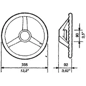 Ultraflex Stuurwiel V33 - 342 mm
