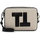 Tamaris Schoudertas Fatima Handbag with Zip Black Beige