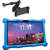 AngelTech OnderwegPakket XL PRO II – Kindertablet XL PRO II Blauw + Tablethouder - Android 16 - Kindertablet Vanaf 3 Jaar – Kinder Tablet – Kids Tablet - Tablet voor Kinderen