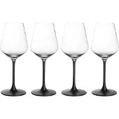 Villeroy & Boch Manufacture Rock rodewijnglas 47 cl 4-pack Transparant-zwart