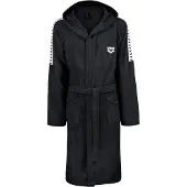 Arena Sport badjas 'TEAM STRIPE' zwart / wit