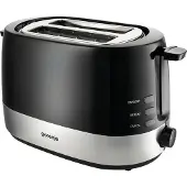 Gorenje T850BK, 2 sleuven, Zwart, Zilver, 850 W, 1 m, 307 mm, 167 mm