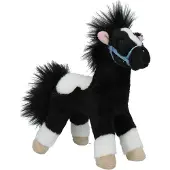 Depesche Miss Melody knuffel paard zwart-wit 18 cm.