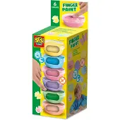 SES Creative vingerverf, pastelkleuren, set van meerdere kleuren, 45 ml