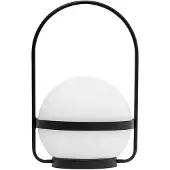 Dyberg Larsen LED lamp op zonne-energie Summer, wit/zwart Hoogte 26 cm dimbaar, zwart, metaal, Design, Solar buitenverlichting