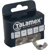 Talamex Wing Nut 6 Units Zwart 5 mm