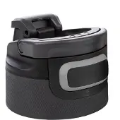 Kambukka Black Steel 3 in 1 Water Deksel - Zwart