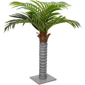 vidaXL Kunstpalmboom 6 bladeren 100 cm groen