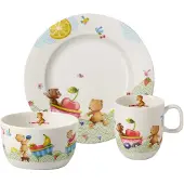 Villeroy & Boch Kinderservies 3 Stuks Hungry Bear - Tafelgerei voor kinderen Porselein Multi - 14-8665-8427