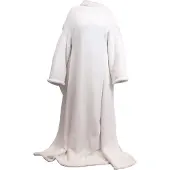 Unique living - Plaid Lars met mouwen Dove White -140x180cm