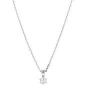Trendjuwelier huiscollectie 1329482 Zilveren Ketting Zirkonia 1,1 mm 41 + 4 cm