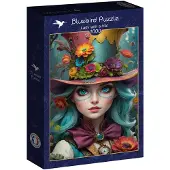 Bluebird Puzzle legpuzzel Lady with a Hat - 1000 stukjes kleurrijk.