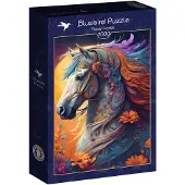 Bluebird Puzzle Floral Horse Puzzel (1000 stukjes)