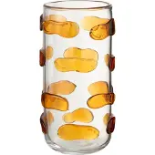 J-Line Vaas pebbles glas amber/transparant large