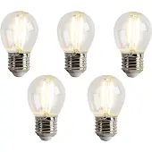 LUEDD Set van 5 E27 LED lamp P45 helder 2W 200 lm 2700K