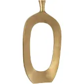 J-Line Vaas nina aluminium goud large