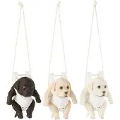 J-Line Hond+luier b polyresin mix assortiment van 3