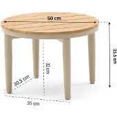 Coco Toscane loungetafel ø 50 cm