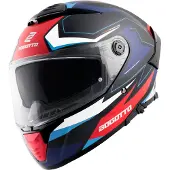 Bogotto FF118 Vilial Mat Zwart Wit Rood Blauw Integraalhelm Maat S