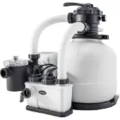 Intex 26676 - Zandfilterpomp en zoutwatersysteem - QX2100 (6 m³/uur, geschikt voor zwembaden tot 32 m³)