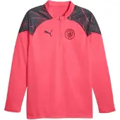 Puma Manchester City Trainingstrui 1/4-Zip 2023-2024 Roze Donkerblauw