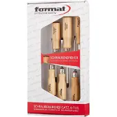 Format Schroevendraaierset houten heft PH 6-delig