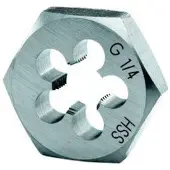 Format Snijplaat zeskant HSS DIN382 G1/8"