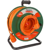 Perel Verlengsnoer haspel | | 50 meter (IP20, 3x 1.5 mm²)
