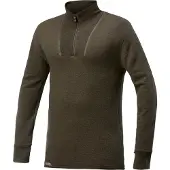 Woolpower - Zip Turtleneck 200 - Merino-ondergoed XXL, olijfgroen