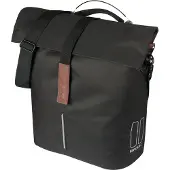 Basil City - Fiets Shopper MIK Studs - 14-16L - Zwart - Waterafstotend - Reflectiedetails