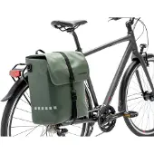 New Looxs Odense Single - Enkele Fietstas - Waterafstotend Polyester - Afneembare Fietstas Enkel - Geschikt voor Elektrische Fietsen - 17,5 liter - Groen