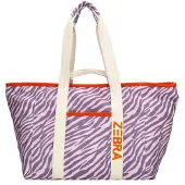 Zebra trends Strandtas Elise Lila Zebra