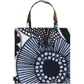 Marimekko Siirtolapuutarha tas 43x44 cm White-yellow-orange-light blue