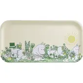 Muurla Moomin dienblad 22x43 cm In the garden