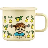 Muurla Pippi longstocking emaillen mok 3,7 dl Fruits
