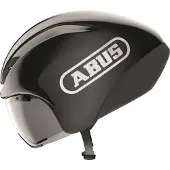 ABUS Fietshelm GAMECHANGER TT 1.1 shiny black L - 57-61 cm - zwart - Geschikt voor gebruik op tijdritfietsen - 390 g