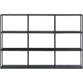 En.casa Wandrek Jelsa 160x18x110 cm zwart