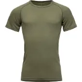 Devold - Lauparen Merino 190 Base Tee - Merino-ondergoed S, olijfgroen
