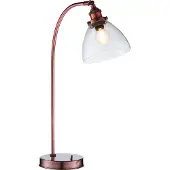 ENDON Tafel lamp Hansen | 1 lichtpunt | 40W E14 | Metaal/Glas