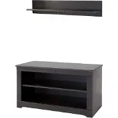 Loft 24 Clarissa|Lowboard met 1 plank in bruin grenen